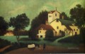 wagon in front of the mill 1879 Henri Rousseau Post Impressionism Naive Primitivism
